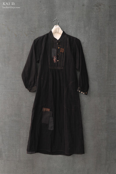 Farmer's Daughter Dress - Boro black - XS