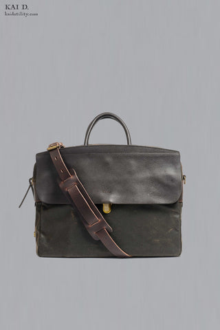 Zeppo Business Bag - Canvas + Leather