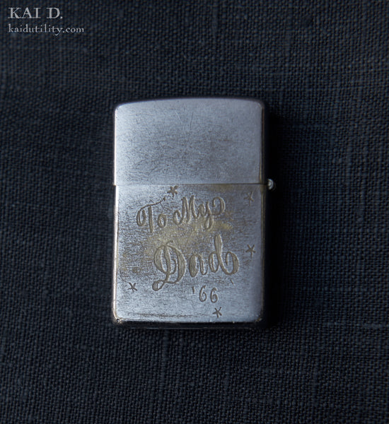 Vintage Zippo Lighter - USN Insignia
