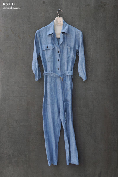 Earhart Jumpsuit - Belgian Linen - XS, S, M