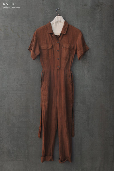 Louis Jumpsuit - Clay - XS, M