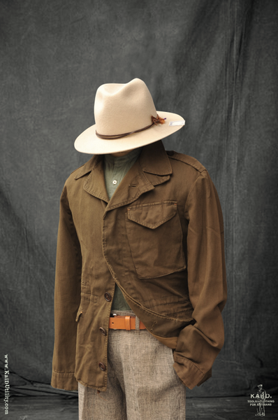 Overdyed Linen Cotton Hartnett Jacket - M