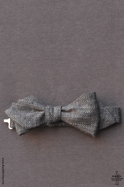Sluby silk wool Bow Tie - Grey Mist