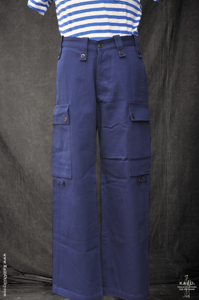 French Twill Wide Leg Utility Pants - 31/32