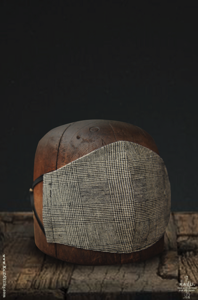 Cloth Face Mask - Linen Cotton Plaid