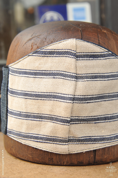 Cloth Face Mask - Boro Vintage Denim - Dark Indigo