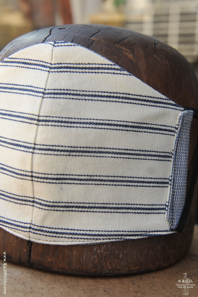 Cloth Face Mask - Novel Weave Bleach Denim
