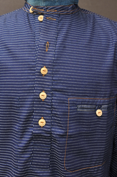 Le Zouave Popover Shirt - Indigo - M