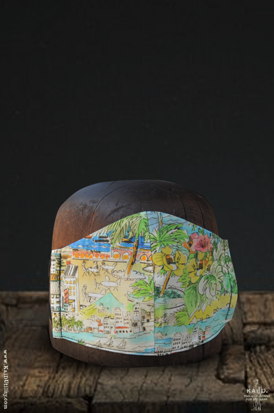 Cloth Face Mask - Scenic Print C