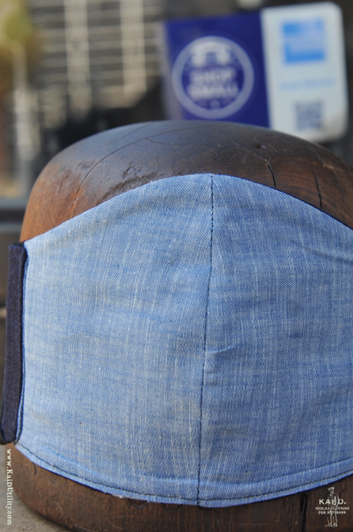 Cloth Face Mask - Heavy Indigo Cotton K
