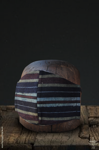 Cloth Face Mask - Vintage Indigo Stripe