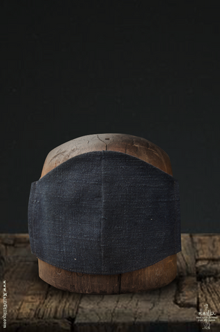 Cloth Face Mask - Boro Vintage Denim - Dark Indigo