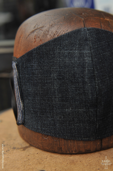 Cloth Face Mask - Vintage Indigo Fine Stripe