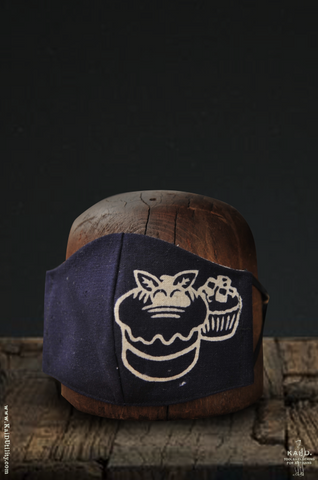 Cloth Face Mask - Heavy Indigo Cotton N