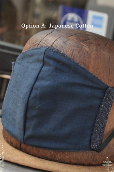 Cloth Face Mask - Herringbone Tweed Denim
