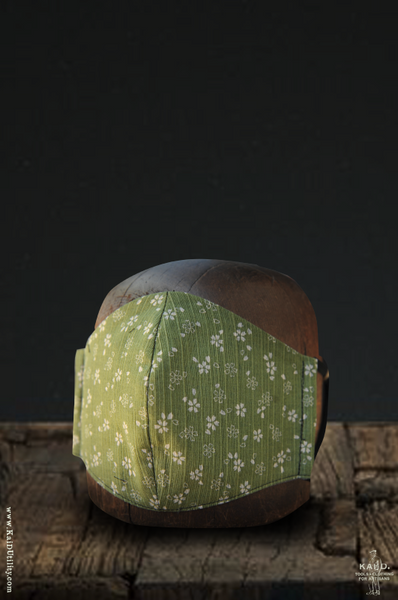 Cloth Face Mask - Happy Green Floral