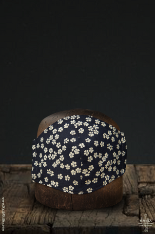 Cloth Face Mask - Indigo Japanese Floral