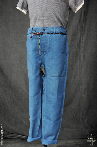 French Army Cargo Pants - Indigo - 32