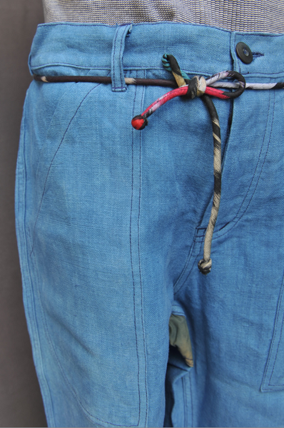 French Army Cargo Pants - Indigo - 32