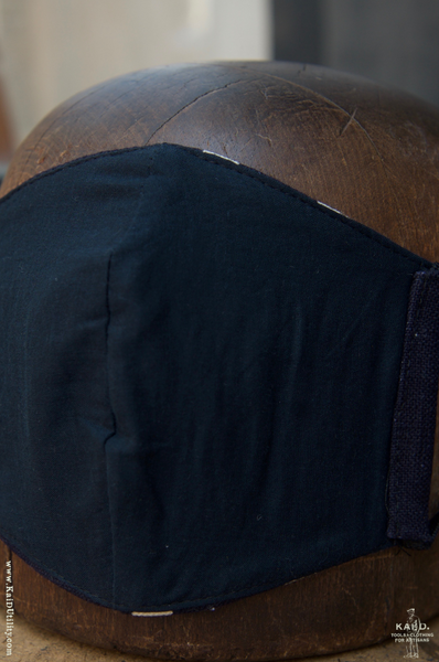 Cloth Face Mask -  Indigo Polka Dots