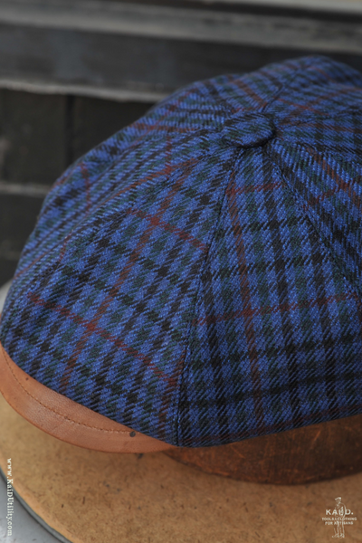 Peaky Hat -  English Wool with Leather - M, L, XL