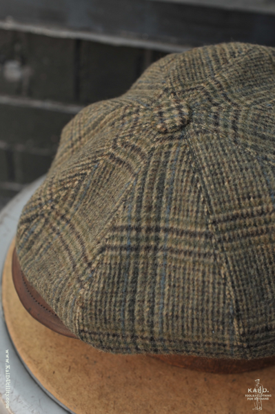 Peaky Hat -  Wool Cashmere with Leather - L