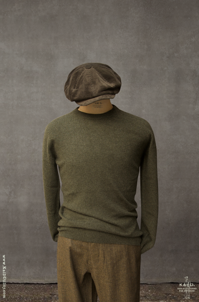 Mongolian Cashmere Sweater - Army Green - L, XL