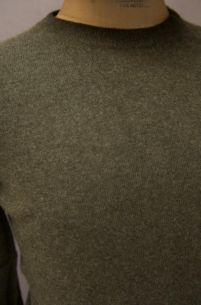 Mongolian Cashmere Sweater - Army Green - L, XL
