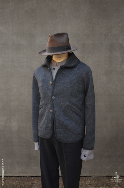 Emile Knit Jacket - Charcoal - M, L, XL