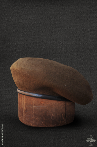 Wool Beret - Olive - 36