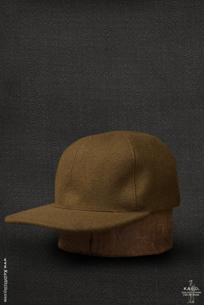 Carter Fitted Six Panel Hat -  Olive Melton - S, L