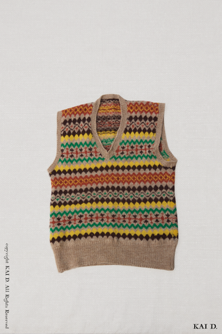 Fairisle Vest - XS