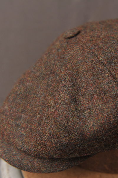 Wool Tweed Casquette - Brown Tweed - S, M