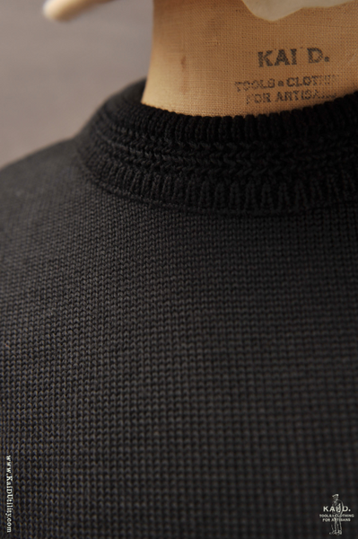Organic wool Ragnar sweater - Black - S