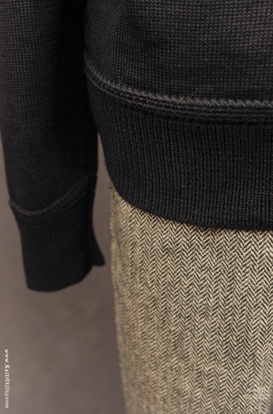 Organic wool Ragnar sweater - Black - S