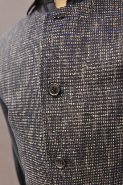 Ben Crew Neck Waistcoat - Black Hemp - XL