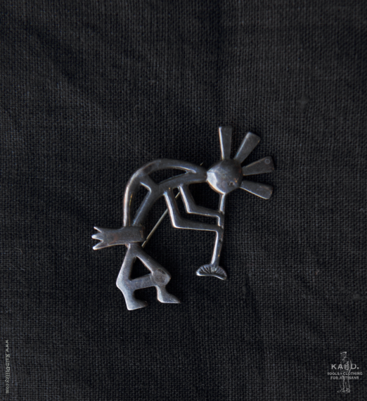 Sterling Silver Brooch - Kokopelli II