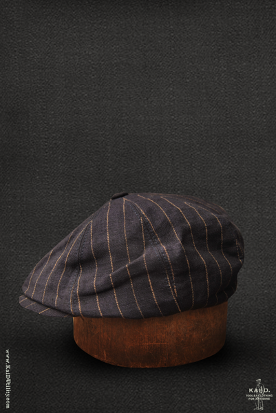 Peaky Hat - Striped Linen  - M, XL