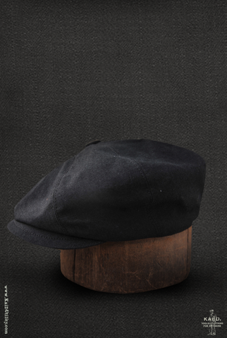 Peaky Hat -  Over dyed soft wool - L