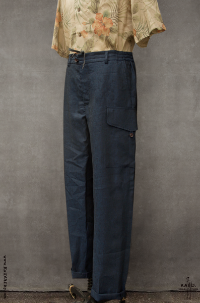 Lukas Pants - Melange Navy - 30