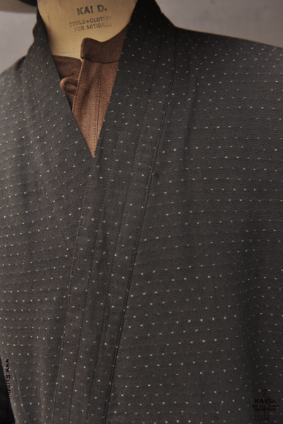 Double Layer Japanese Farmer Coat - Novel sashiko cotton III - S, M