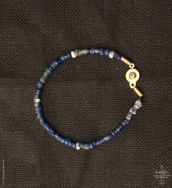 Handmade Beaded Bracelet - Indigo Multi