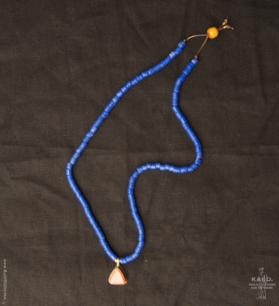 Handmade Beaded Necklace - Blue Nile