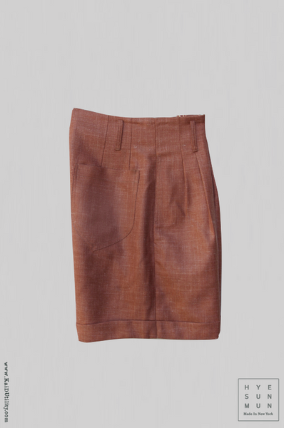 Amelia high waisted shorts - Berry - M, L