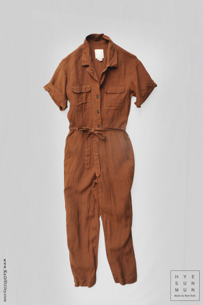 Louis Jumpsuit - Clay - XS, M