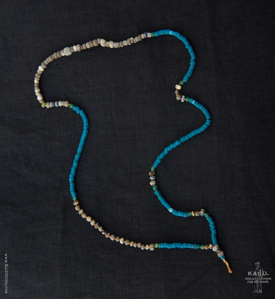 Handmade Beaded Necklace - Blue Nile