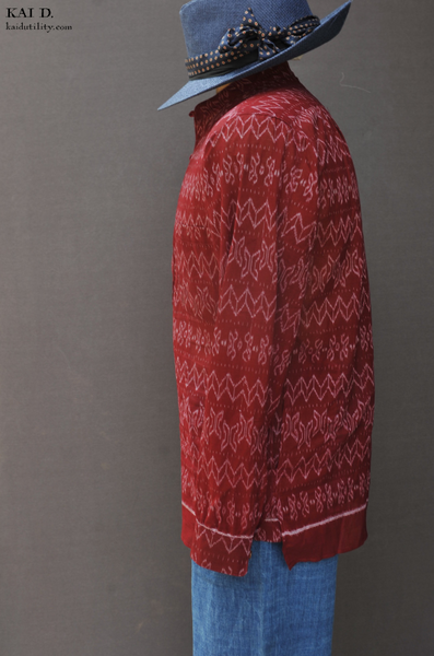 Folklore Shirt - Light weight ikat cotton - XL