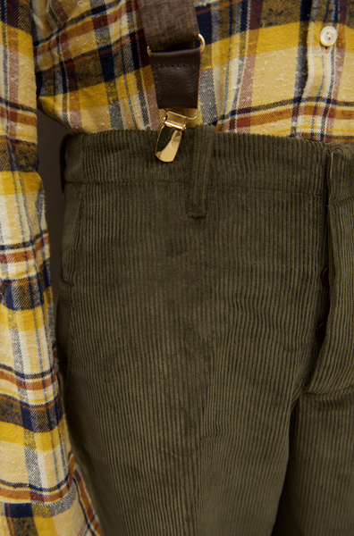Corduroy Borough Pants - Dark Green - 32