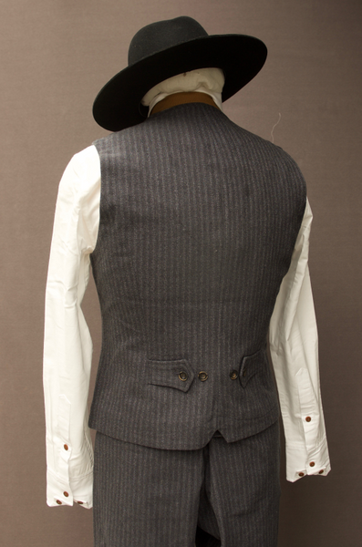 William Vest - Grey Pinstripe - L