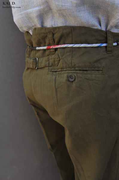 Soft Twill Borough Pants - Deep Military Green - 32